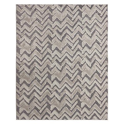 Tapete para Sala Glamour Esculpido Cinza 4,00X6,00M