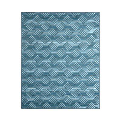 Tapete para Sala Funcional Azulejo 21 Azul Claro 2,00X2,50M