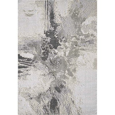 Tapete para Sala Dixon 01 Preto-Bege-Cinza 1,40X2,00M