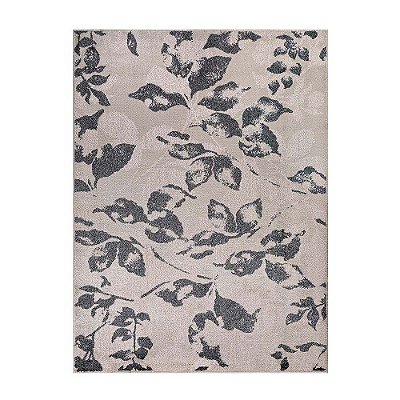 Tapete para Sala Classic Leaf 51 Cinza 1,50X2,00M