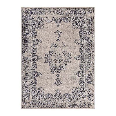 Tapete para Sala Classic Gallant 77 Bege-Chumbo 2,00X2,50M