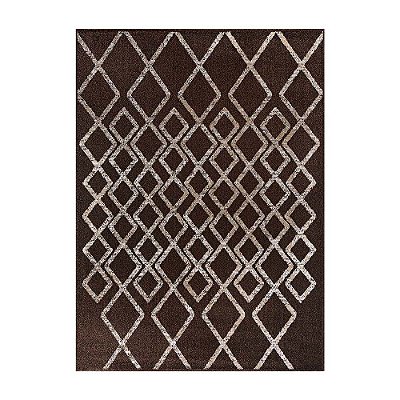 Tapete para Sala Classic Chain 70 Marrom 1,50X2,00M