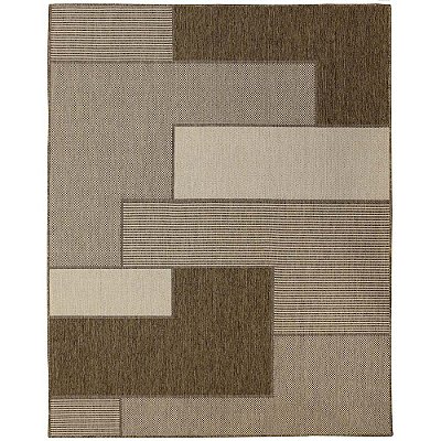 Tapete Sisal Bali Lascas Marrom e Bege 0,50X1,00M