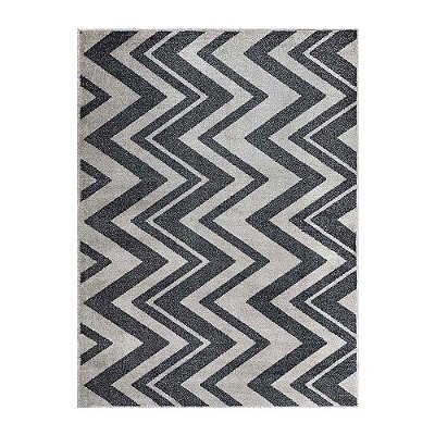 Tapete Classic Chevron 51 Cinza 0,50X0,80M - J Serrano