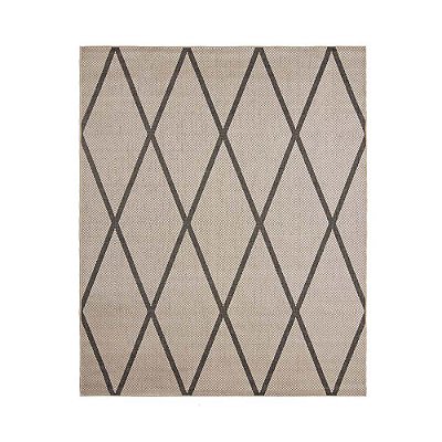 Passadeira Sisal Eco Nature Geo 77 Bege-Chumbo 0,57x1,80M