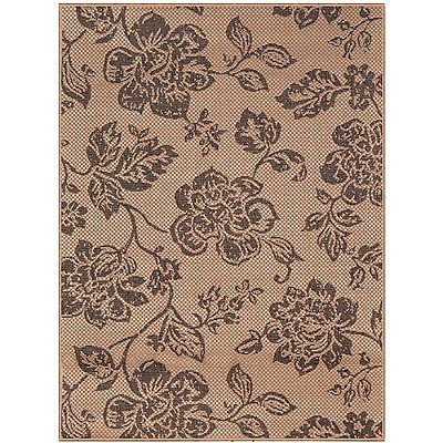 Passadeira Sisal Eco Nature Flora 77 Bege-Chumbo 0,57x1,80M