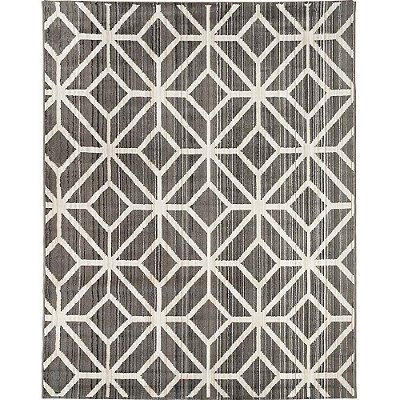 Tapete para sala Carter 06 Cinza-Bege 1,90X2,40M - Edantex