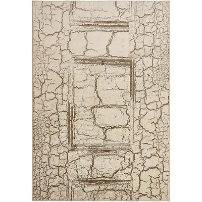 Tapete para Sala Detalhe Seco Bege-Marrom 1,50X2,00M