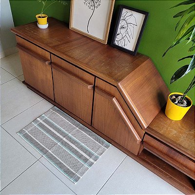 Tapete Multicores Marrom-Verde 0,47X0,70M - Bordartes