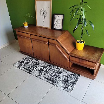 Passadeira Carrara Preto 0,47X1,40M - Bordartes