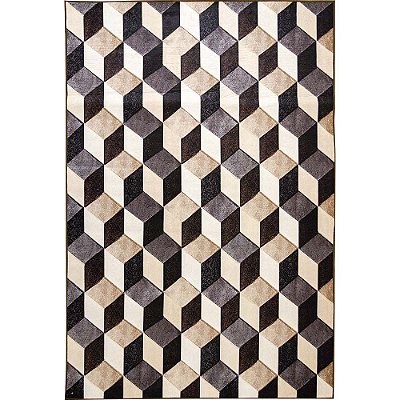 Tapete para Sala Geo Print 07 Bege 2,00X2,50M - Edantex