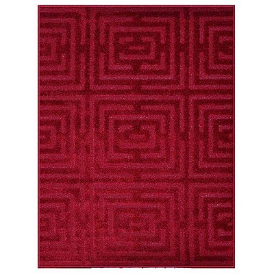 Tapete para Sala Realce Eden 10 Vermelho 1,50X2,00M