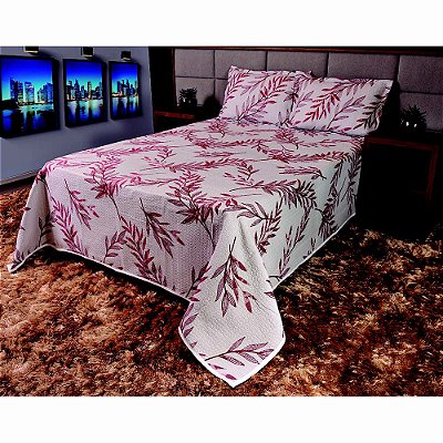 Kit Colcha Solteiro MontBlanc Ternura 10 Vermelho