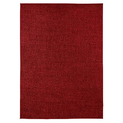 Tapete Sala Antiderrapante Linen 06 Vermelho 1,40X2,00M