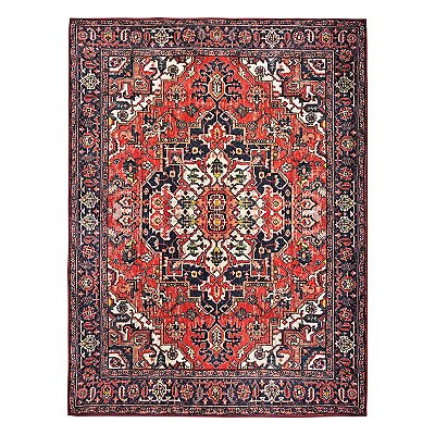 Tapete Sala Clássico Danubio 05 Vermelho-Verde 2,50X3,00M