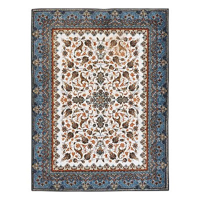 Tapete Sala Clássico Danubio 01 Azul-Branco 2,50X3,00M