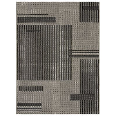 Passadeira Sisal Eco Nature Painel 77 Bege-Chumbo 0,57X1,80M