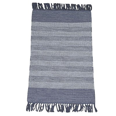 Tapete Indiano Kilim Mallani Cinza 0,60X0,90M