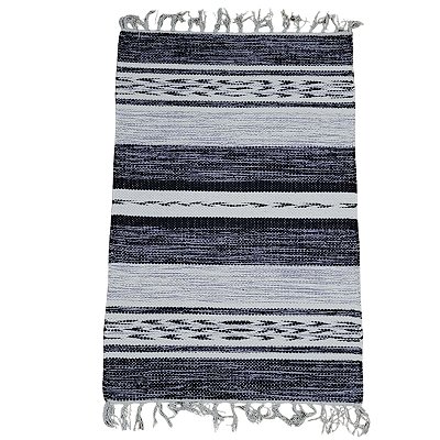 Tapete Indiano Kilim Raipur Cinza 0,60X0,90M