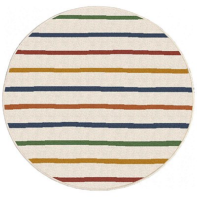 Tapete Infantil Juvenil Vibe Color 1,45M Redondo São Carlos