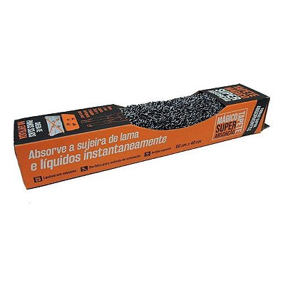 Tapete Mágico Absorve Água Sujeira 0,40X0,60M Kapazi