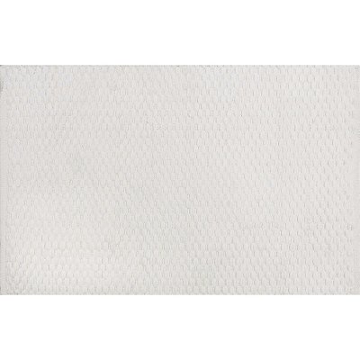Tapete Indiano Banheiro Bliss Branco 0,60X0,90M Via Star