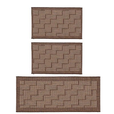 Kit Cozinha Sisal 3 peças Eco-Nature Sarja 70 Marrom