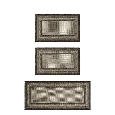 Kit Cozinha Sisal 3 peças Eco-Nature Moldura 70 Marrom