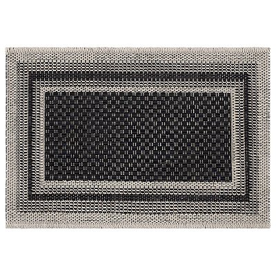 Capacho Sisal Eco-Nature Moldura 77 Bege-Chumbo 0,40X0,60M