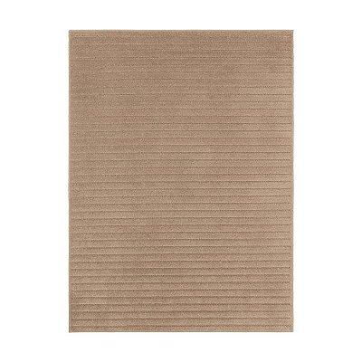 Tapete Sala Realce Listras 03 Creme Cotton 4,00X5,00M