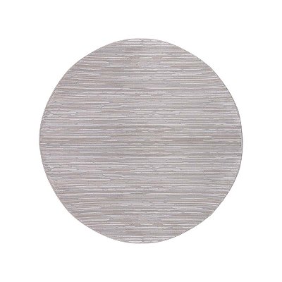 Tapete Sala Turco Glamour 06 Cinza 2,00M Redondo Edantex