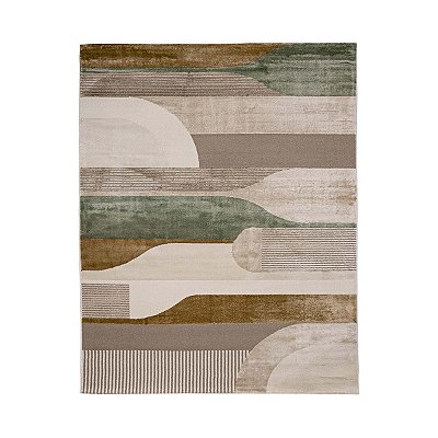 Tapete Sala Turco Milano 02 Bege-Verde 2,40X3,00M Edantex