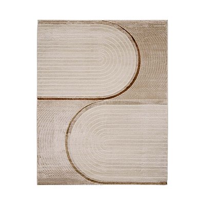 Tapete Sala Turco Milano 05 Bege 2,00X3,00M Edantex