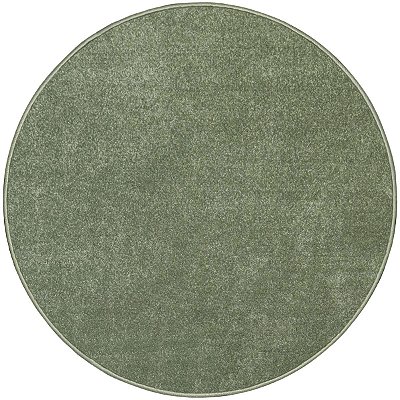 Tapete Sala Macio Ecletik Verde Selva 1,90M Redondo São Carlos