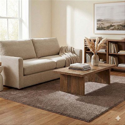 Tapete Sala Quarto Antiderrapante Classic Trigo 1,00X1,50M