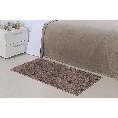 Tapete Beira de Cama Antiderrapante Classic Nude 0,50X1,00M