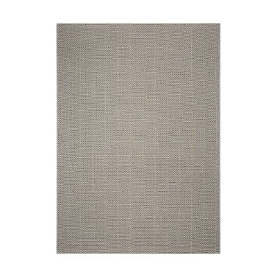 Tapete Sob Medida Sisal Buzios Camburi 66 Bege-Cinza 0,45X1,00M 4 Bordas Viradas
