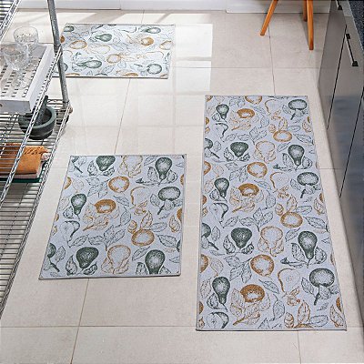 Kit Cozinha 3 peças Antiderrapante Pratik Frutta