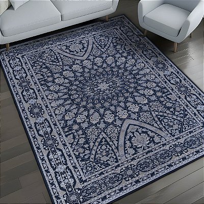 Tapete Sala Quarto Antiderrapante Tipo Belga Persa Clássico