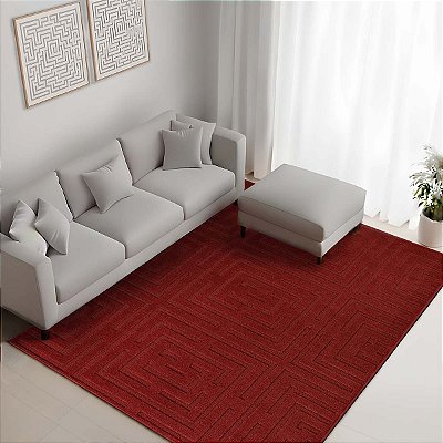 Tapete Grande Sala Quarto Baixo Alto Relevo Realce