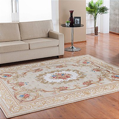 Tapete Sala Quarto Floral Tulipa Antiderrapante Grande
