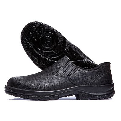 Sapato de Segurança Preto com Elástico Sem Bico