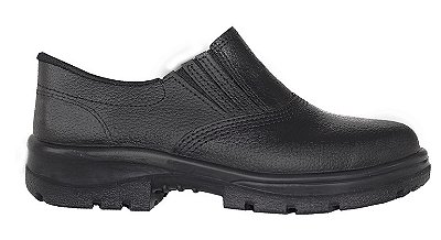 Sapato de Segurança Preto com Elástico e Bico de Aço