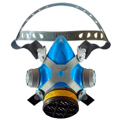 Máscara Respirador AZ01 c/ 1 Filtro VO/GA Gases Tintas Solventes