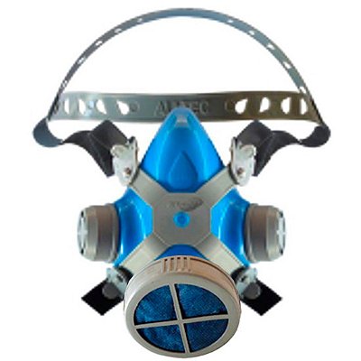 Máscara Respirador AZ01 c/ 1 Filtro P2 para Pó e Poeiras