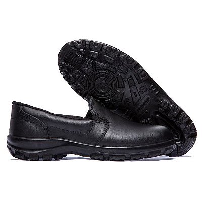 Sapato de Segurança Preto Vaqueta com Elástico Unissex