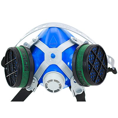 Máscara Respirador AZ02 c/ 2 Filtros Pesticida e Venenos
