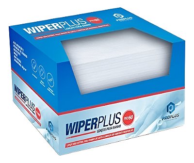 Lenço p/ Banho Leito Toalha Branco Wiper Pro 60g Cx. 100 unid.