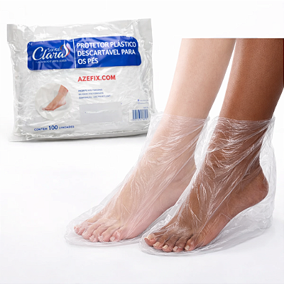 Botinha Plástica Descartável Protetor Pé ProPé 100 unid.