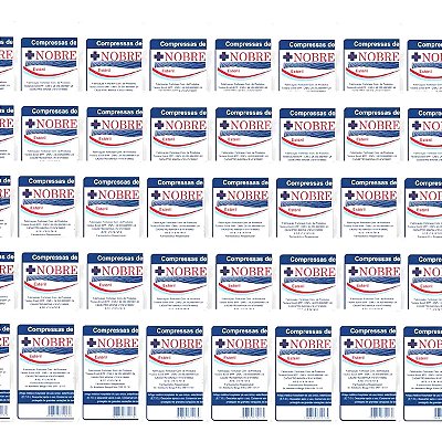 500 Compressa Gaze Estéril 13 Fios Nobre Kit 50 Pct C/ 10und